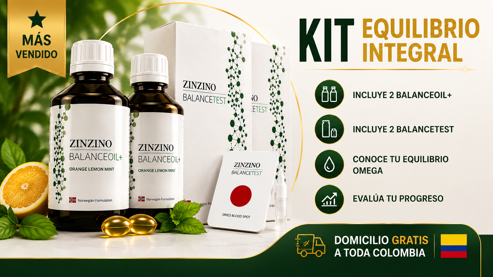 Kit Integral con dos BalanceOil+ y dos BalanceTest