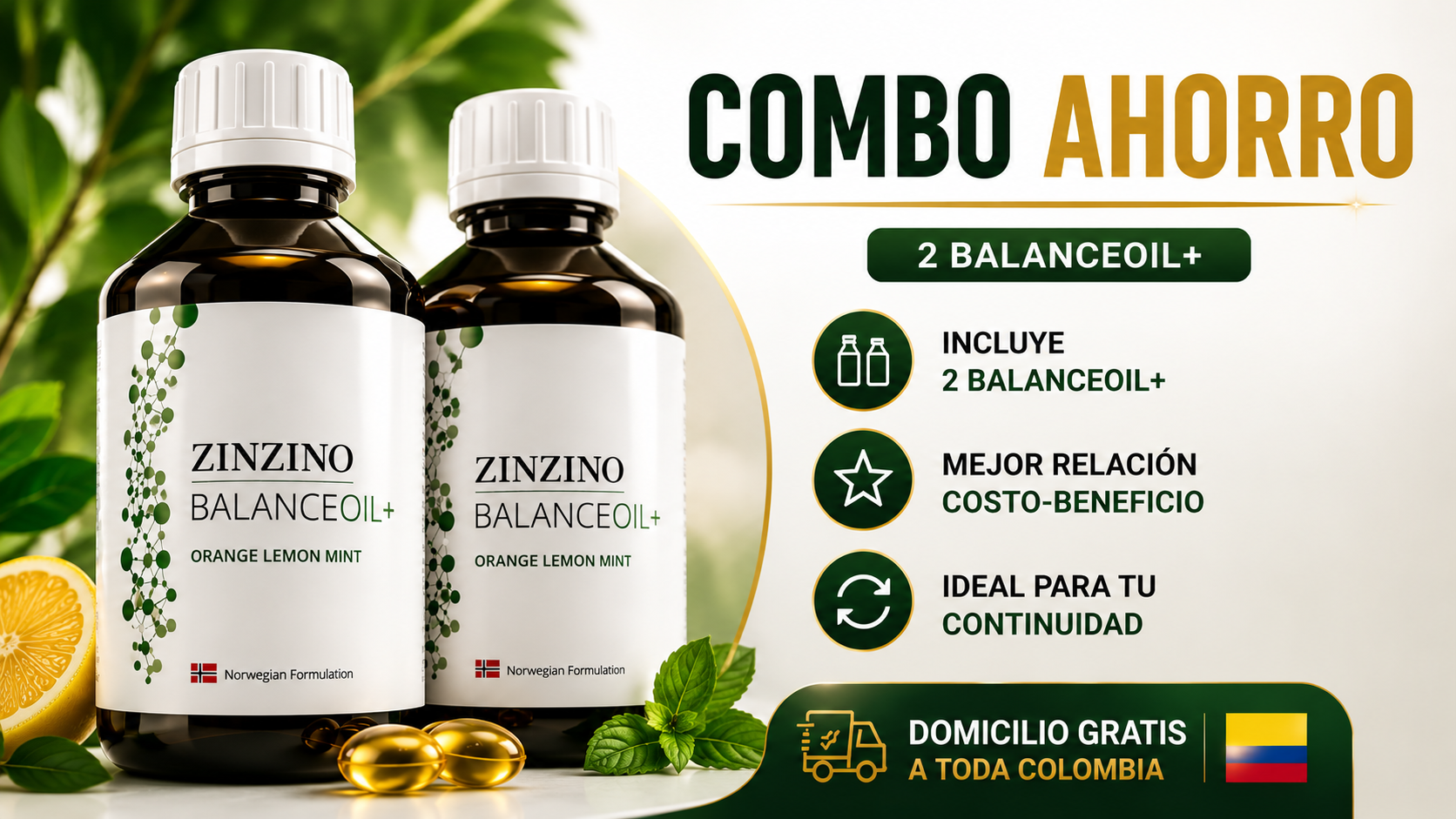Combo Ahorro con dos BalanceOil+